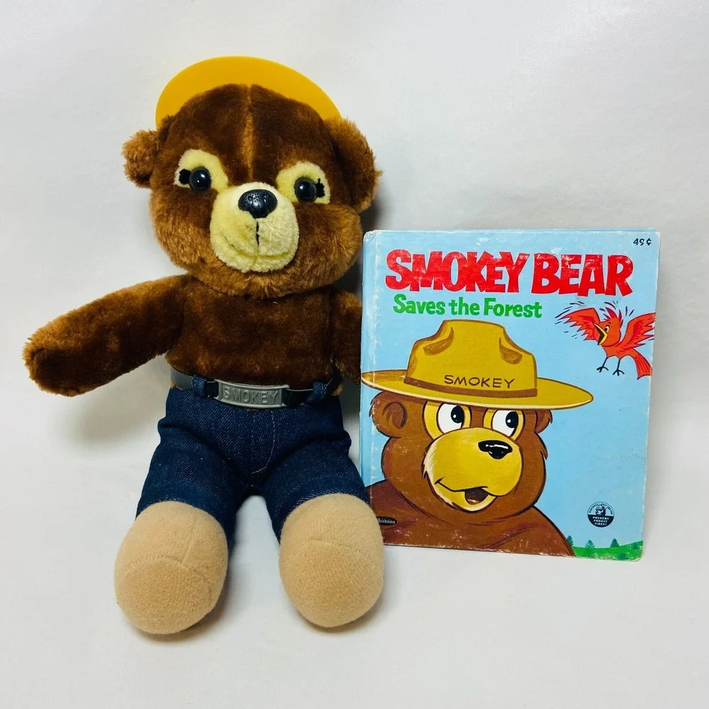 Vintage Smokey the Bear Forest Fire Mascot Lot 1985 Dakin 12